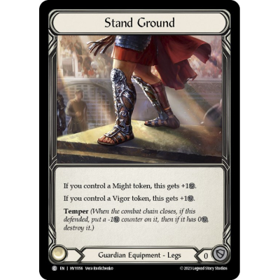 Stand Ground (Cold Foil) - Heavy Hitters - Flesh and Blood TCG Stand Ground (Cold Foil) - Heavy Hitters - Flesh and Blood TCG