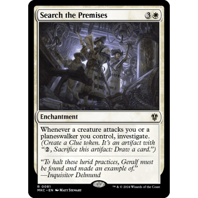 Search the Premises - Murders at Karlov Manor Commander - Magic the Gathering Search the Premises - Murders at Karlov Manor Commander - Magic the Gathering