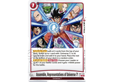 Assemble, Representatives of Universe 7! - Big Orbit Cards