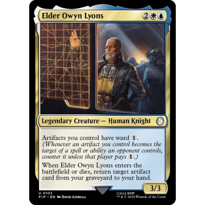 Elder Owyn Lyons - Universes Beyond - Fallout - Magic the Gathering Elder Owyn Lyons - Universes Beyond - Fallout - Magic the Gathering