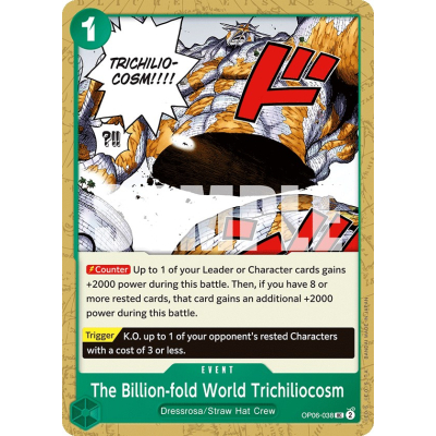 The Billion-fold World Trichiliocosm - OP06 - Wings of the Captain - One Piece Card Game The Billion-fold World Trichiliocosm - OP06 - Wings of the Captain - One Piece Card Game