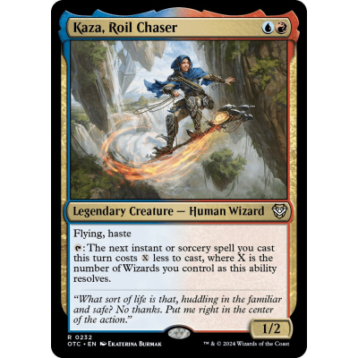 Kaza, Roil Chaser - Outlaws of Thunder Junction Commander - Magic the Gathering Kaza, Roil Chaser - Outlaws of Thunder Junction Commander - Magic the Gathering