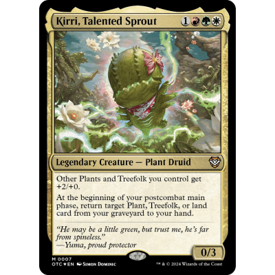 Kirri, Talented Sprout (Foil) - Outlaws of Thunder Junction Commander - Magic the Gathering Kirri, Talented Sprout (Foil) - Outlaws of Thunder Junction Commander - Magic the Gathering