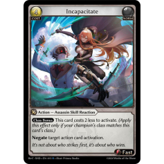 グランドアーカイブ - Incapacitate Promo *4 Incapacitate (Curio Foil) - Phantom Monarchs - Grand Archive TCG