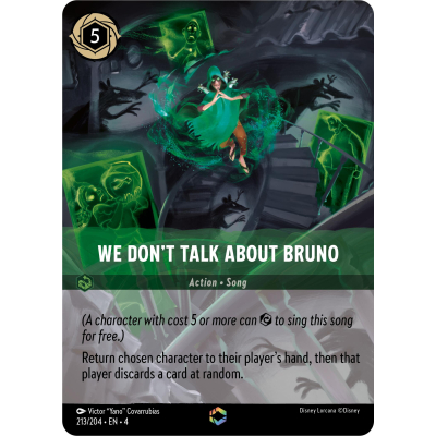 We Don't Talk About Bruno (Enchanted Rare) - Ursula's Return - Disney Lorcana We Don't Talk About Bruno (Enchanted Rare) - Ursula's Return - Disney Lorcana