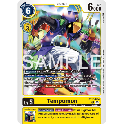Tempomon - BT16 - Beginning Observer - Big Orbit Cards Tempomon - BT16 - Beginning Observer - Big Orbit Cards