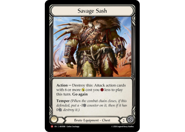 Sell Savage Sash (1st Edition) - Big Orbit Cards