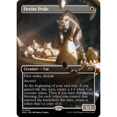 MTG オセロットの群れ/Ocelot Pride ボーダレス foil 英語 MTG オセロットの群れ/Ocelot Pride ボーダレス foil 英語