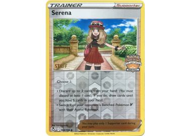 Pokemon TCG retailer Regional STAFF Promo Card Serena