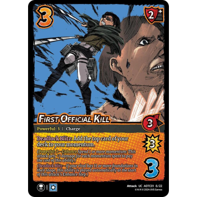 Sell First Official Kill (Foil) - UniVersus - Big Orbit Cards