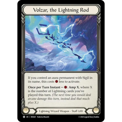 Volzar, the Lightning Rod (Cold Foil) - Big Orbit Cards