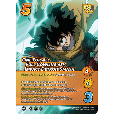 One For All Full Cowling 45% Impact Big Orbit Cards