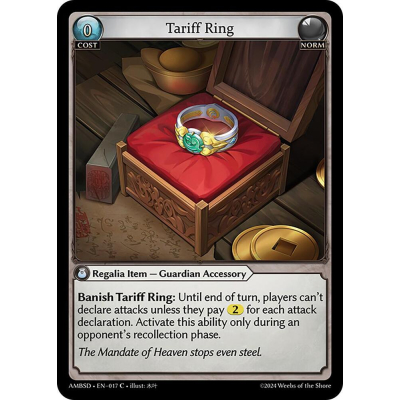 【Grand Archive】Tariff Ring 星川サラ Non-Foil Tariff Ring - Index - Grand Archive Card Database