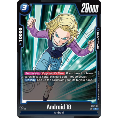 Android 18 - FS07 - Vegeta (Mini) - Dragon Ball Super Card Game Android 18 - FS07 - Vegeta (Mini) - Dragon Ball Super Card Game