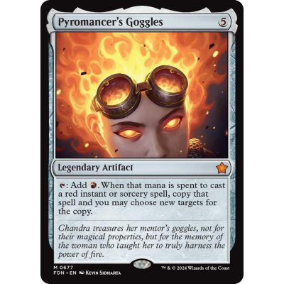 Pyromancer's Goggles - Foundations - Magic the Gathering Pyromancer's Goggles - Foundations - Magic the Gathering