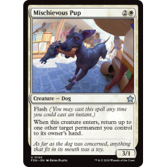 Mischievous Pup (Foil) - Foundations - Magic the Gathering