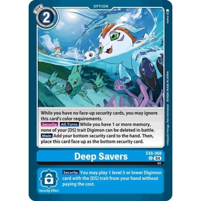 Deep Savers - EX8 - Chain of Liberation - Digimon Card Game Deep Savers - EX8 - Chain of Liberation - Digimon Card Game