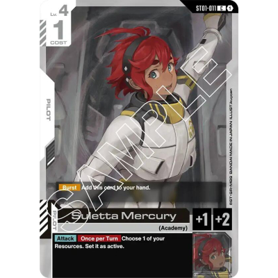 Suletta Mercury - Gundam Card Game - Big Orbit Cards