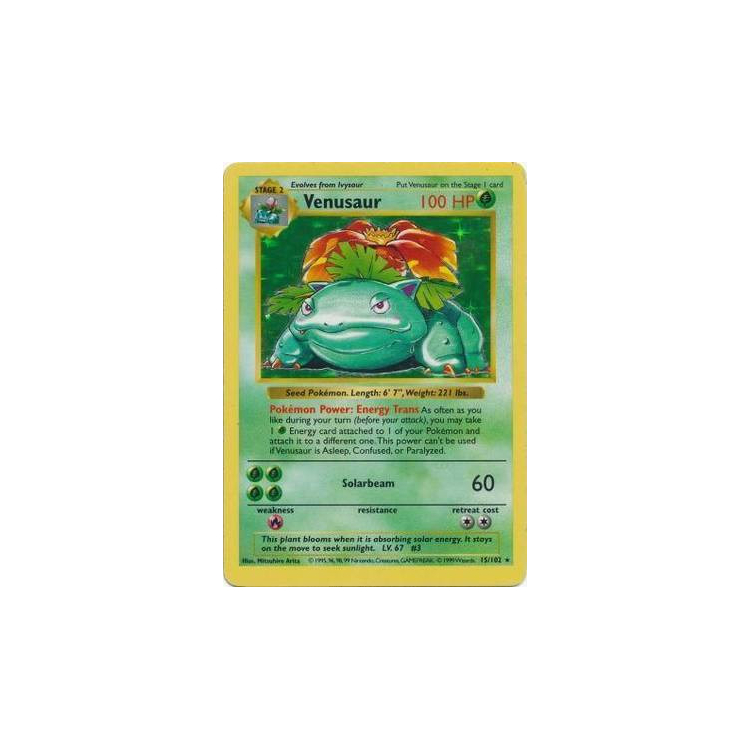 Venusaur (Holo) (Shadowless) - Base Set - Big Orbit Cards