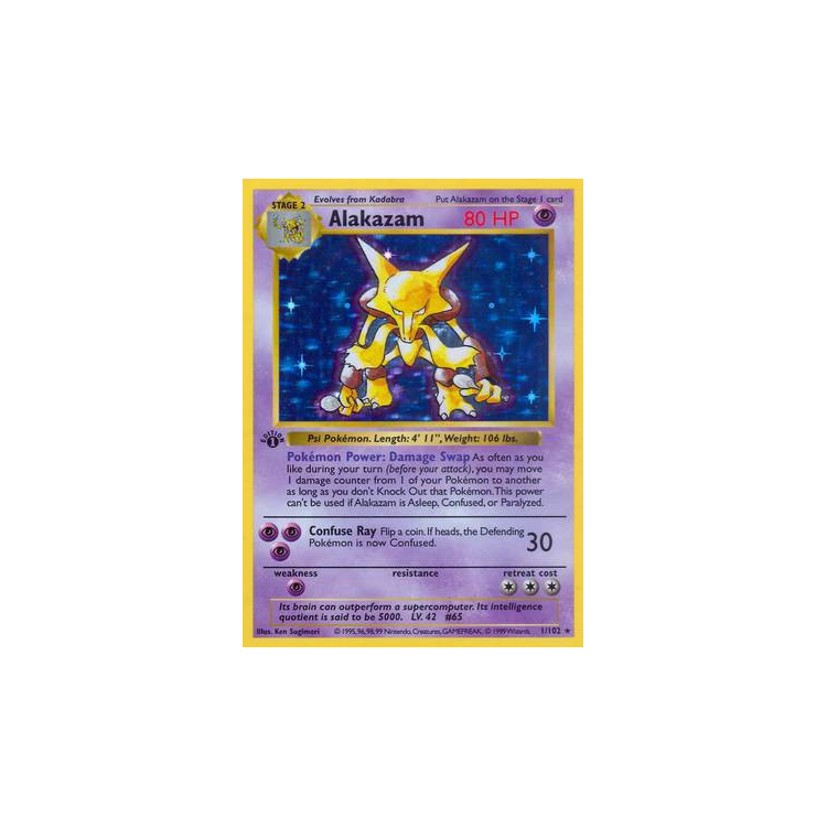 Alakazam (Holo) (1st Edition) - Base Set - Big Orbit Cards