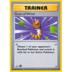 Gust of Wind (1st Edition) - Base Set - Pokemon