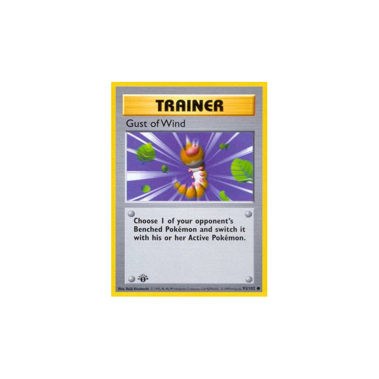 Gust of Wind (1st Edition) - Base Set - Pokemon Gust of Wind (1st Edition) - Base Set - Pokemon
