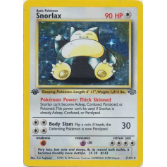 英語版初期　ポケモンカード　snorlax holo 1st Edition Sell Snorlax (Holo) (1st Edition) - Jungle - Big Orbit Cards