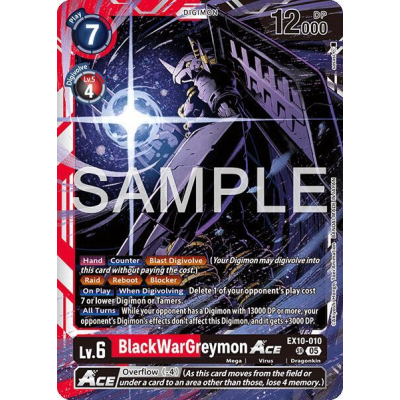 BlackWarGreymon ACE (Foil) - Big Orbit Cards