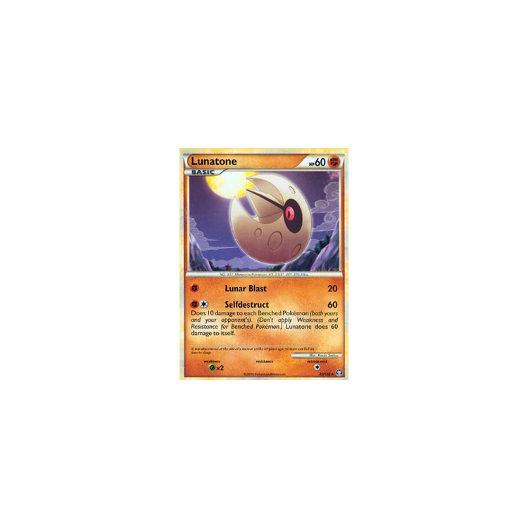 Lunatone (Reverse Holo) - Triumphant - Pokemon Lunatone (Reverse Holo) - Triumphant - Pokemon