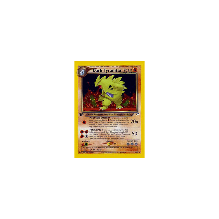 Dark Tyranitar (Holo) (1st Edition) - Big Orbit Cards