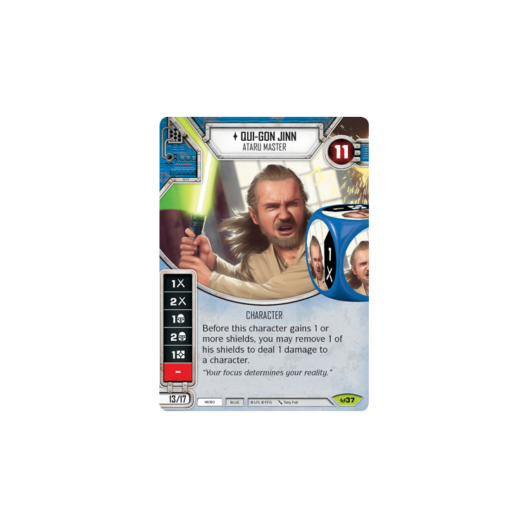 Qui-Gon Jinn - Ataru Master - Awakenings - Star Wars: Destiny